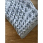 Restoration Hardware King Sz Blue Gray Silk Bedspread Coverlet. Fixed Price $325.00.