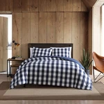 Eddie Bauer - King Comforter Set, Reversible Cotton Bedding With Matching Shams,. Fixed Price $127.09.