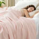 Exclusivo Mezcla 100% Cotton Waffle King Size Blanket (104"X90"), Pink. Fixed Price $58.52.