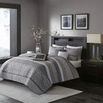 Madison Park Reversible Quilt Luxury Jacquard Design, King/cal KING(104"X94"),. Fixed Price $39.99.