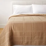 King Waffle Matelasse Quilt Camel - Threshold Designed With Studio Mcgee. Fixed Price $45.99.