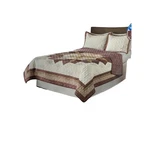 Mainstays Brick Star King Size Quilt (104"X90") With Shams (24"X40") New. Fixed Price $99.99.