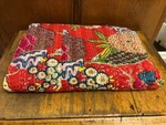 Marubhumi Indian Stitched Cotton Floral Print Kantha Quilt 62X89. Fixed Price $35.60.