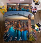 Prosperous City 3D Printing Duvet Quilt Doona Covers Pillow Case Bedding Sets. Fixed Price $155.64.