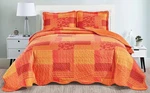 Masterplay 3-PIECE Fine Printed Oversize (115 X 95) Quilt Set, Bedspread Coverle. Fixed Price $68.01.