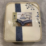 Home Classics Suzie Blue Floral Embroidered Quilt Queen Bedspread Scalloped. Fixed Price $48.76.