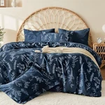 Navy Blue King Comforter Set Elegant Floral Print Bed Bag 7 Pieces Ultra.... Fixed Price $71.64.