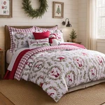 Levtex Home Pine & Plaid Comforter Set King 106X94" + Two Shams 20X36". Fixed Price $104.00.