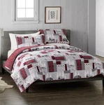Cuddl Duds Red Lodge Reversible Flannel Quilt & Shams Set , Or K. Fixed Price $69.79.