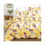 Dada Bedding Radiant Sunshine Yellow Floral Bedspread Set - Hummingbirds Farm.... Fixed Price $118.26.
