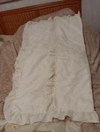 Pair King Size Hedaya Beige Soft Pillow Shams Cream 20 X 36" Plus Ruffle. Fixed Price $28.00.