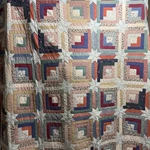 Coming Home Lands End Patchwork Quilt Log Cabin Sawtooth Star King. Fixed Price $59.95.