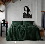 Linen Duvet Cover Forest Green Color, Stonewashed Bedding Set. Fixed Price $157.65.