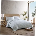 Tommy Bahama - Quilt Set, Reversible Cotton Bedding With King Light Green. Fixed Price $131.99.