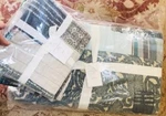 Pottery Barn Malibu Patchwork Quilt Blue Queen 2 Standard Shams Plaid Shibori.. Fixed Price $279.00.