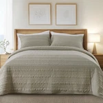 Oversized King Velvet Quilt Set 3 Piece Ultra-soft Bedding Brown. Fixed Price $108.99.