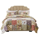 Greenland Home Blooming Prairie 100% Cotton Authentic Patchwork Reversible Quilt. Fixed Price $102.13.