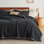 Bedsure Black Quilts Queen Size - Bedding Set Bedspread Coverlet. Fixed Price $113.03.