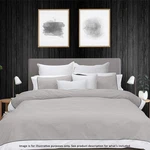 Bas Phillips 250TC Breathe Cotton Quilt Cover Set (pewter) - Super King. Fixed Price $13991.78.