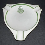Vintage Santa Clara Ceramic Ashtray From Hotel Ritz Madrid White With Green Euc!. Fixed Price $34.99.