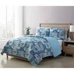 Full/queen Aqua Blue Cream Beach Sea Shells Coral Fish Coastal 3-PIECE Quilt Set. Fixed Price $98.84.