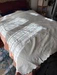 The Company Store White Quilted Bedspread Scalloped Edge Coverlet Queen. Fixed Price $150.00.