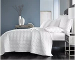 Hotel Collection Basic Cane Full / Queen Cotton Quilted Coverlet White $335. Fixed Price $170.00.