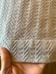 Hotel Collection King Egyptian Cotton Cheveron Blanket Coverlet Dove Gray. Fixed Price $42.99.