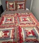 Pottery Barn Vintage Patchwork Quilt Paisley Multicolor Twin Bedspread & 2 Shams. Fixed Price $98.00.
