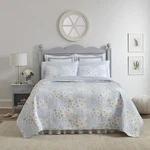 Laura Ashley - Queen Quilt Set, Cotton Reversible Bedding With Matching Shams,. Fixed Price $77.99.
