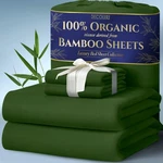 Decolure 100% Organic Bamboo Sheets Queen Set 4 Pcs Luxury W/. Fixed Price $104.90.
