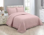 Mk Collection Embossed Modern Ultasonic Quilted Oversized Coverlet Bedspread .... Fixed Price $59.14.