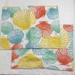 Seashell Quilted Pillow Shams Seaside Coastal Beach Decor Set 2 Standard C&f. Fixed Price $34.99.