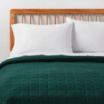 King Microfiber Quilt Dark Green - Room Essentials. Fixed Price $16.14.