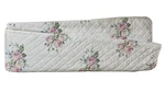 Pem-america King Quilt White Pink Floral Cotton Face 102 X 86" Cottage Shabby. Fixed Price $46.00.