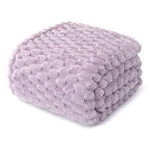Whale Flotilla King Size Jacquard Blanket - Fuzzy Soft, Cozy, 90X104" Lilac. Fixed Price $50.98.