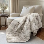 Bennett Taupe Quilted Throw - Levtex Home. Fixed Price $54.99.