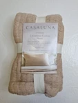 Casaluna Reversible Textured Cotton Chambray Coverlet Sham Standard Size New. Fixed Price $12.00.