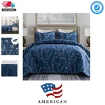 Reversible Boho Quilts Queen Size, Navy Bedspreads Lightweight Coverlet All S.... Fixed Price $58.39.