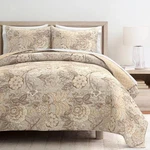 Lush Cor 3PC King Sydney Reversible Quilt Set Neutral: Lightweight,. Fixed Price $51.99.