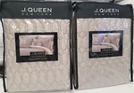 J Queen New York Brilliance Quilted European Shams Set Of Two -pebble. Fixed Price $74.99.