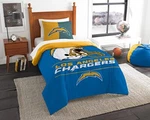 Northwest Nfl Los Angeles Chargers Draft Comforter Set, Full/queen. Fixed Price $84.99.