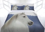 Just Home - Snowy Horse Queen Bed Quilt Cover Set. Fixed Price $29.42.