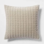 Channel Stitch Velvet Quilt Sham - Threshold. Fixed Price $10.19.