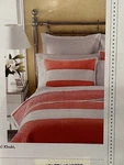 Martha Stewart Bandeau Reversible Quilt Coverlet Twin Coral Pink & White. Fixed Price $19.99.