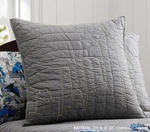 Batman Pottery Barn Kids Quilted European Pillow Sham New City Skyline Gray. Fixed Price $54.50.