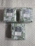 Lot Of 3 Vtg 90S Martha Stewart Woven Matelasse Pillow King Shams Green On White. Fixed Price $56.24.