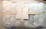 New Pottery Barn Kids Twin Stella Quilt Blue Purple White Elephant Cotton Nwt. Fixed Price $79.99.