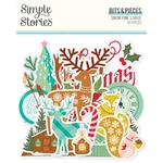Simple Stories Snow Pine Lodge Bits & Piece 63PC Ephemera Winter Christmas 23118. Fixed Price $5.36.