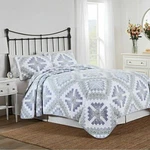 New Nostalgia Chatham Ultra Soft Patchwork Cotton 3 Pcs Queen Quilt Set. Fixed Price $64.99.
